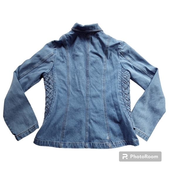 Vintage 80s 90s Together Braided Denim Jacket and Jeans set - Picture 4 of 16